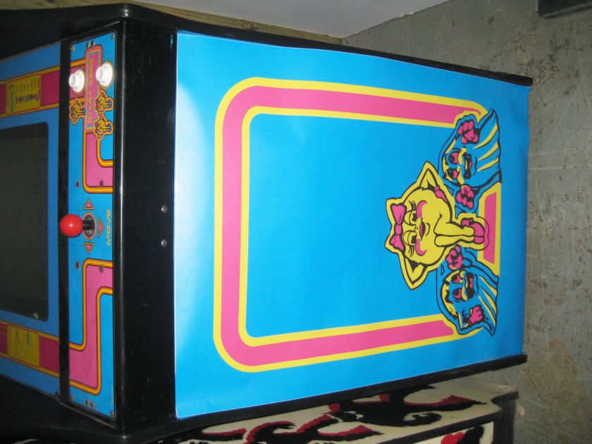 Ms Pacman Pac Man Non Jamma Arcade Kick Plate Artwork  