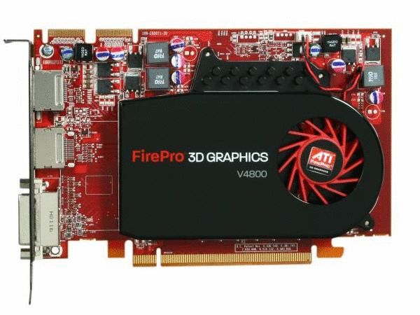 ATI FirePro V4800 1GB DVI/2DisplayPort PCI Express Video Card, Retail 