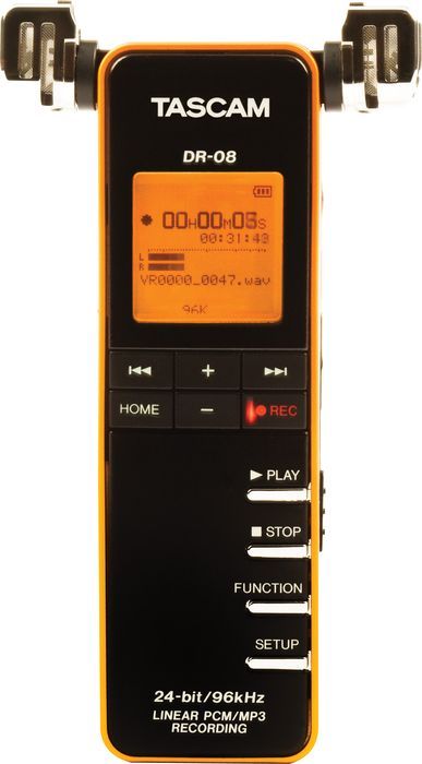 TASCAM DR 08 Linear PCM/ Recorder Black  