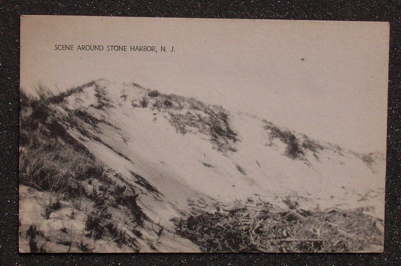 1945 Large Sand Dune Beach Stone Harbor NJ Cape May Co  