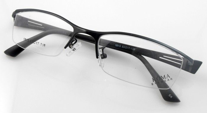 1813 half rim metal optical RX reading eyeglasses frame  