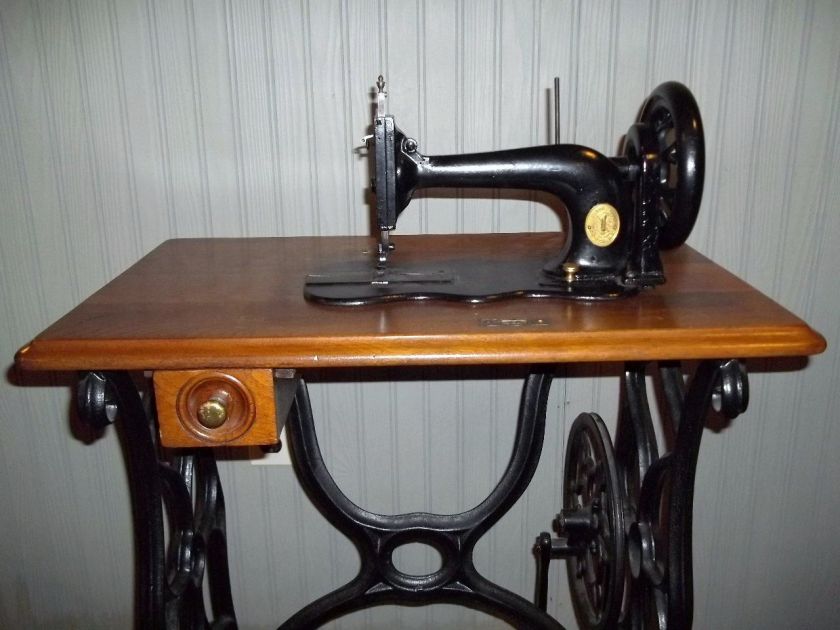 1873 Singer Treadle Base Sewing Machine w/accessories  Early Model 