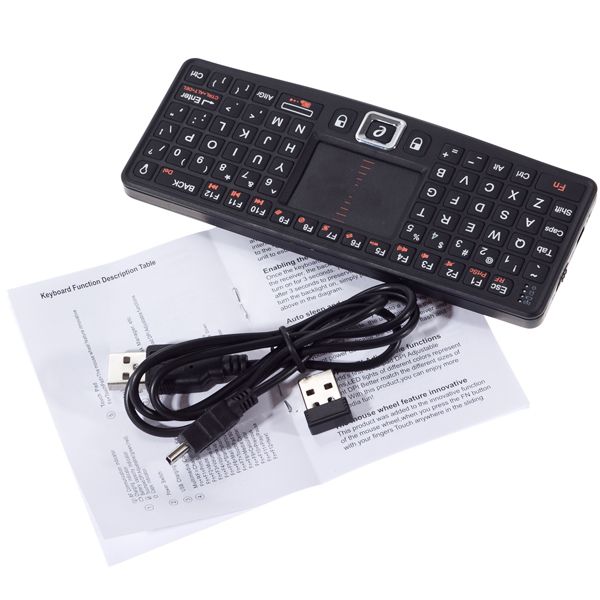   Mini PC Keyboard Touchpad Remote Controller USA   