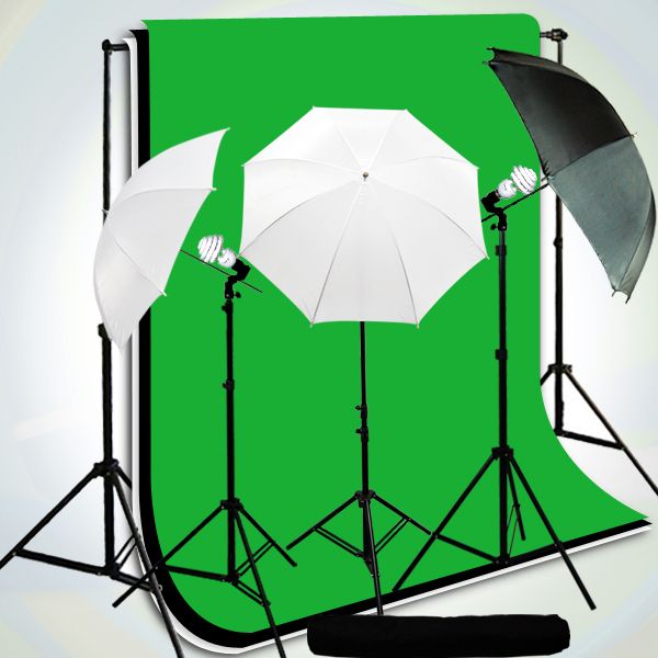 Photography Lighting Muslin Backdrop Stand Kit 847263071831  