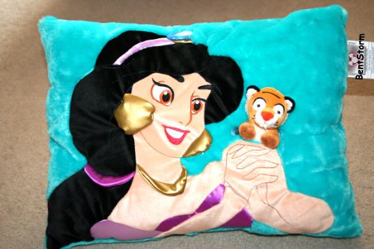 Princess JASMINE ALADDIN Pillow & RAJAH Tiger PLUSH  