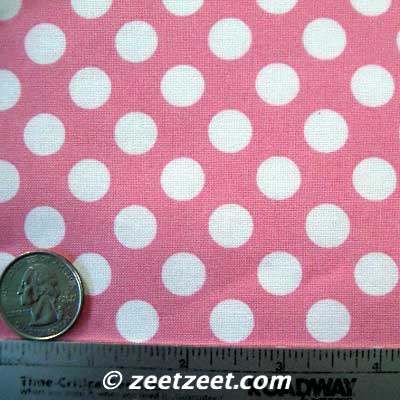 Michael Miller~TA DOT~CANDY Pink W Polka Dot Fabric /Yd  