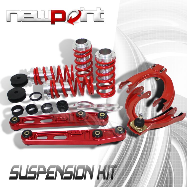 REAR LOWER CONTROL ARM+COILOVER SPRING+CAMBER KIT EE EF  