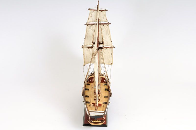 HARVEY PAINTED Wood Model Ship rosewood, mahogany, teak  