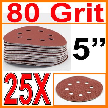   Hole VELCRO SANDING DISCS sandpaper Coating Abrasive 125mm  