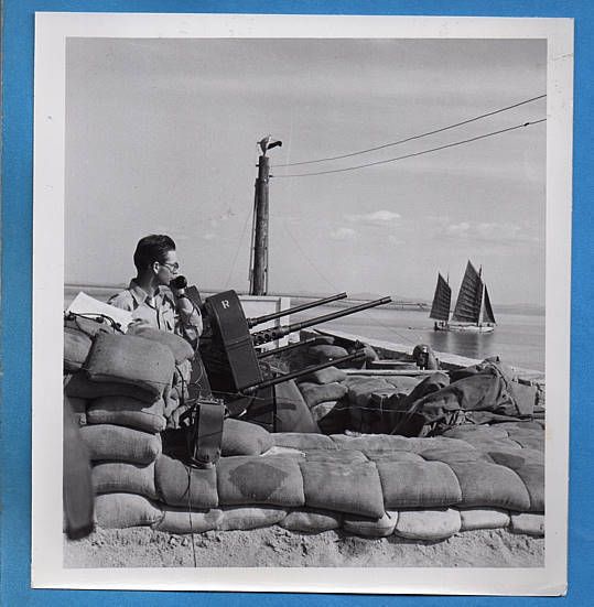 1954 Korea Quad 50cal Anti Aircraft Machine Guns Photo  