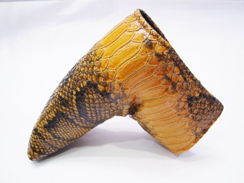   SNAKESKIN LIMITED EDITION PUTTER HEAD COVER FOR SCOTTY CAMERON  