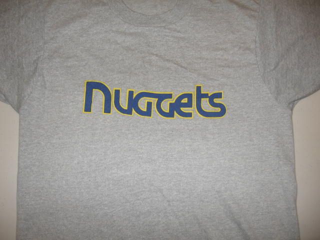   DENVER NUGGETS KWGN TV NBA T Shirt SMALL screen stars soft thin  