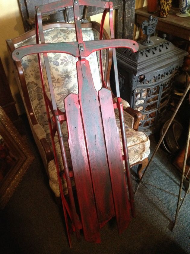 Antique Snow Sled Flexible Flyer  