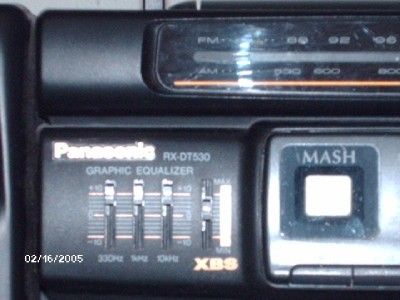 PANASONIC RX DT530 BOOMBOX STEREO CD DOUBLE CASSETTE EQUALIZER GHETTO 