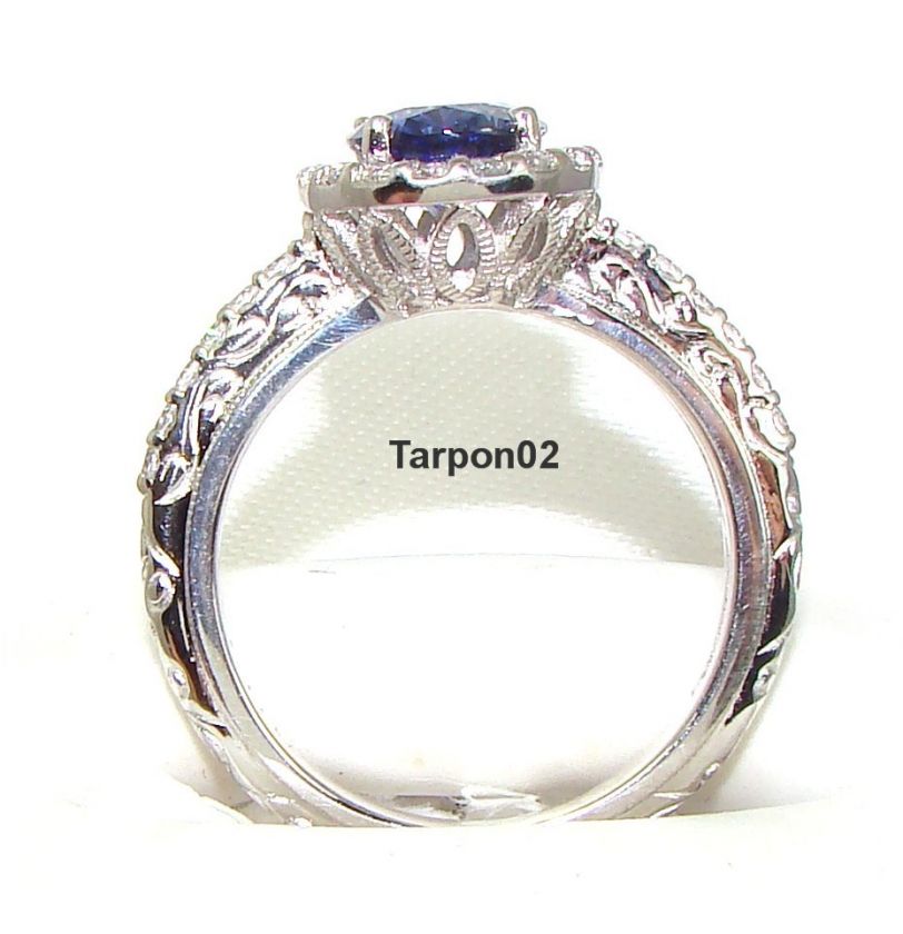 TACORI Epiphany Diamonique 2.30ct. Sapphire Majestic Oval Ring 5.5 