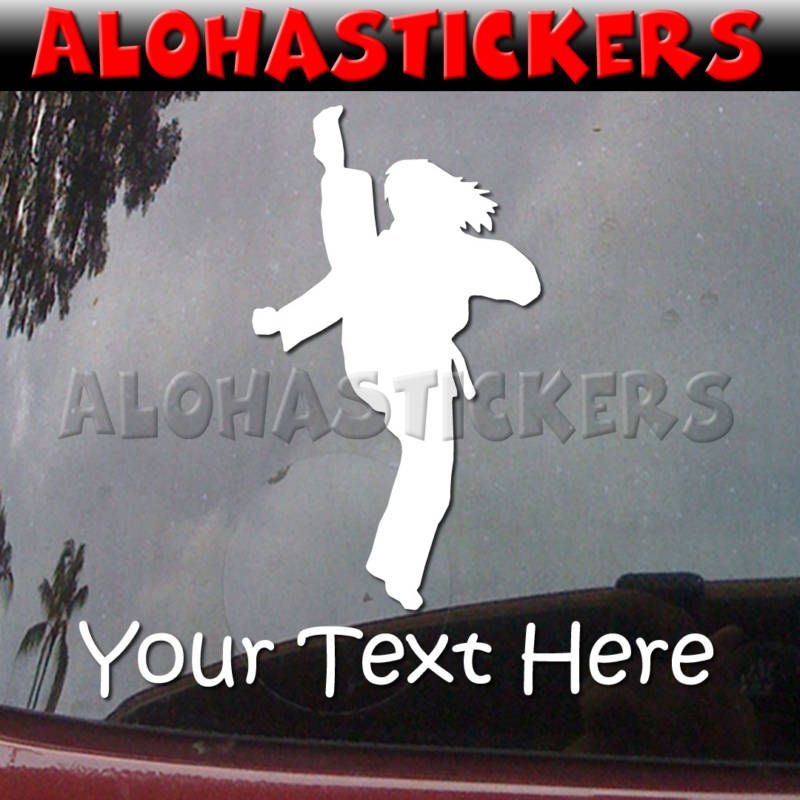 Custom KARATE GIRL Tae Kwon Do Car Decal Sticker S151C  