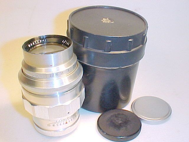 Russian silver Telephoto Jupiter 11 lens M39 M42 for Zenit cameras 