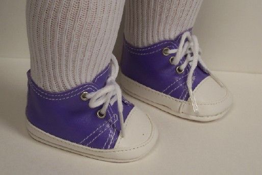 2pr PINK LAVENDER Tennis Doll Shoes FOR American Girl♥  