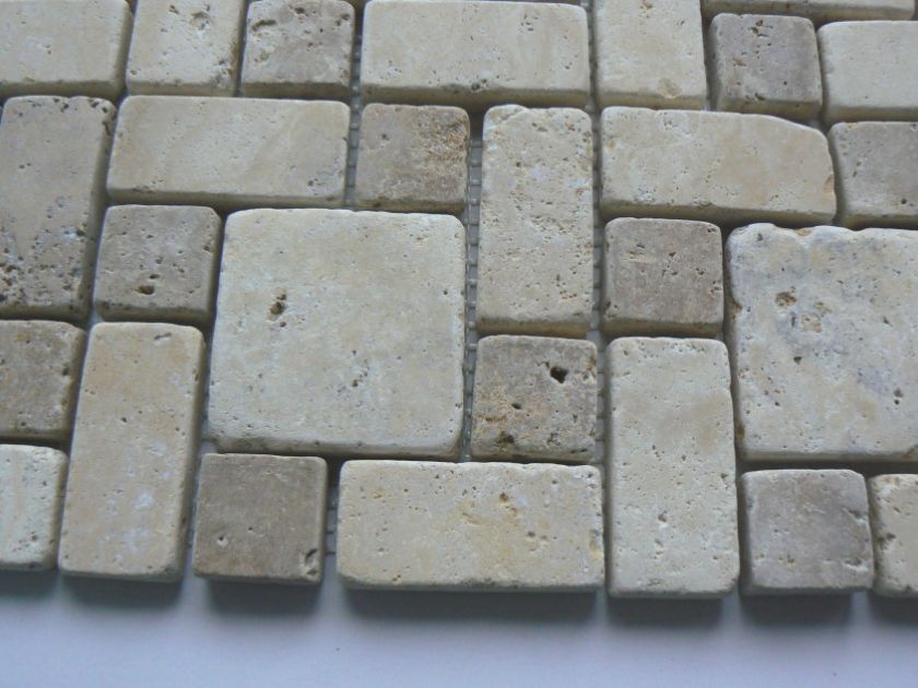 TRAVERTINE MIXED Mosaic Tiles Decor wall projects.  