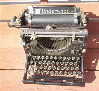 ANTIQUE 1928 UNDERWOOD NO. 3 STANDARD 14 TYPEWRITER SN# 717,083 RARE 