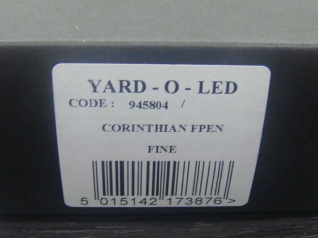 Yard O Led Corinthian FP Silver 925 Fountain Pen Fine nib  