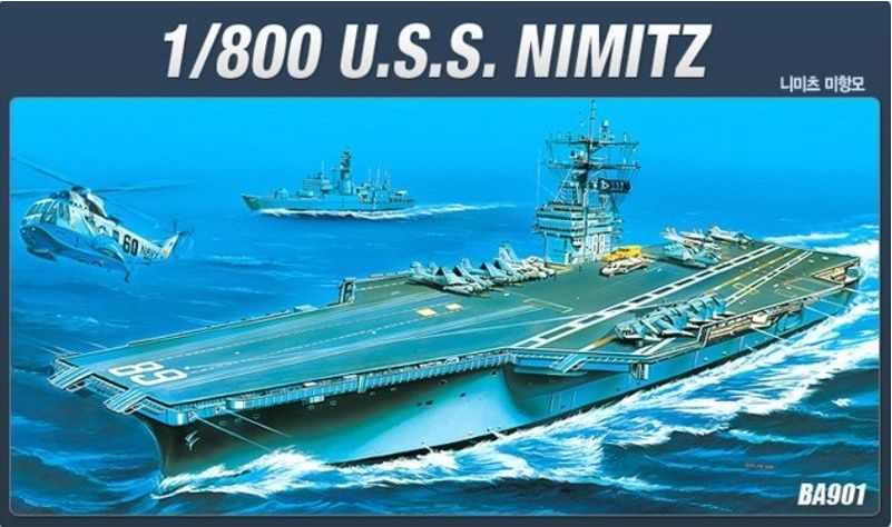 800 CVN 68 NIMITZ / ACADEMY MODEL KIT / #1440  